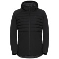 Odlo Winter Jacket Ascent S-Thermic Mid with Hood (Insulated Jacket, Windproof, Breathable) Black Women